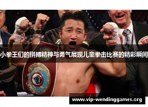 小拳王们的拼搏精神与勇气展现儿童拳击比赛的精彩瞬间