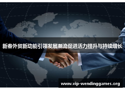 新春外贸新动能引领发展潮流促进活力提升与持续增长